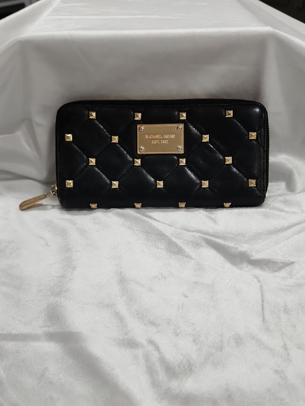 Michael Kors Studded Black Wallet